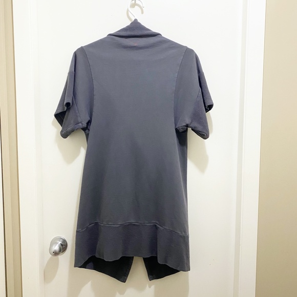 NWT Baftbird Unique Convertible 100% Cotton Shrug Grey Blue S/M - Picture 4 of 14